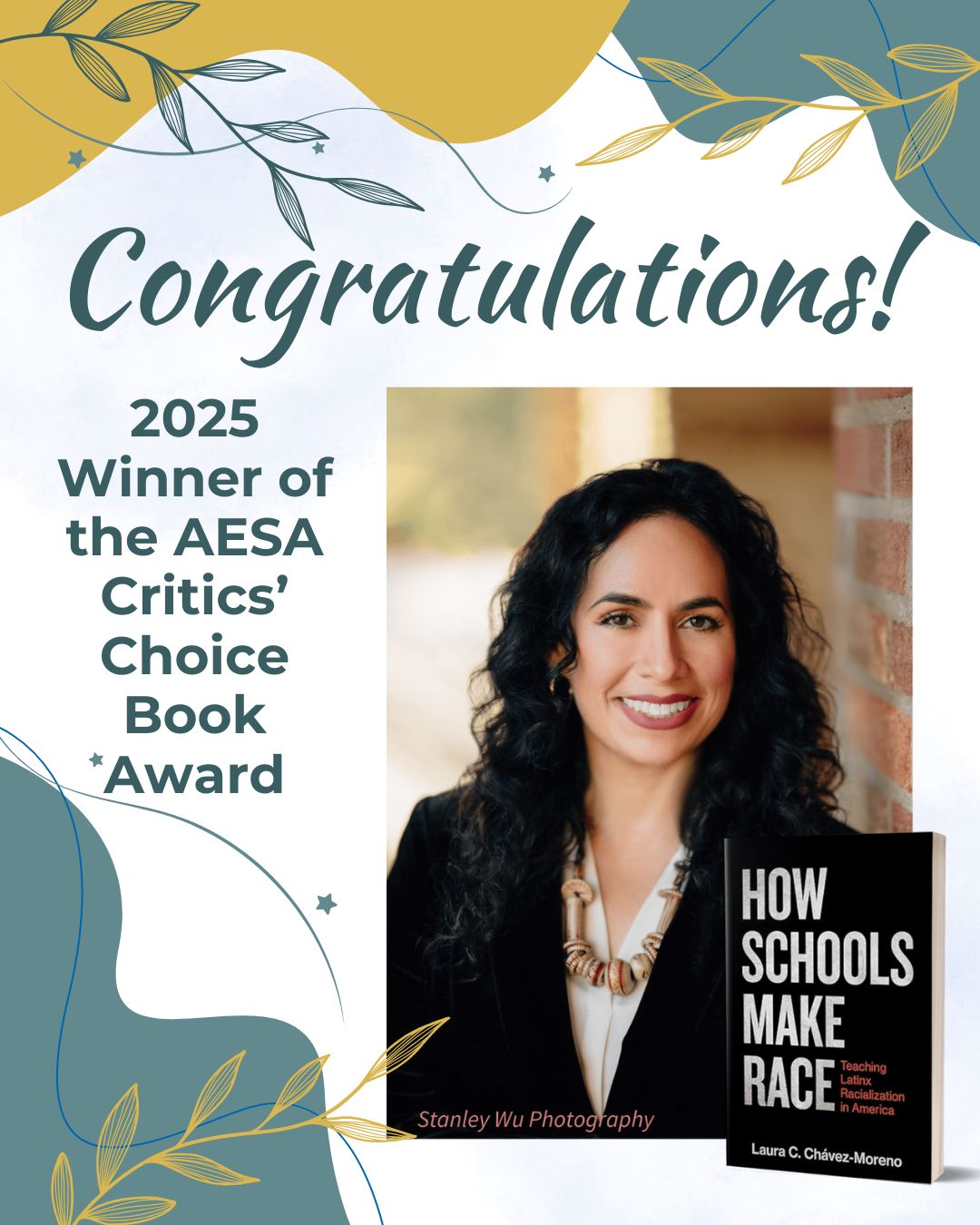 Publication: Congratulations to Dr. Laura C. Chávez-Moreno on book prize!